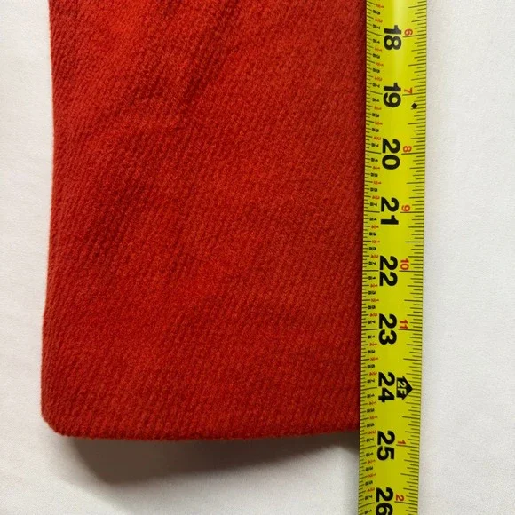 Talbots Wool Toggle Coat Hooded Orange Rust 14W Plus Duffle Jacket - Picture 12 of 12